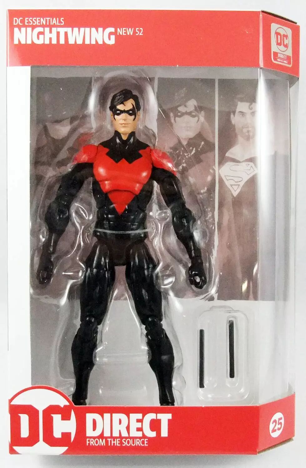 Nightwing New 52 Portafoglio Bi-Fold Con Porta Tessere E ID – Stile Kryptoniano | Portafoglio In Pelle Con Scomparto Banconote Da 80mm