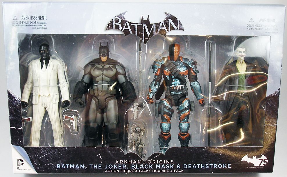 DC Direct - Batman Arkham Origins : Black Mask, Deathstroke, The Joker,  Batman