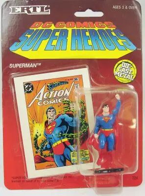 DC Super Heroes - Figurine m�tal ERTL - Superman poing lev�