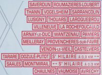 Découpage Loco-Revue Ho Plaques de Nom de Gares Dépots Villes