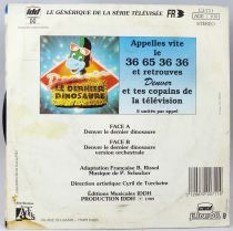 Denver le Dernier Dinosaure - Disque 45T- Générique du feuilleton télévisé - Disque Ades 1988