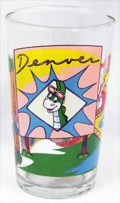Denver le Dernier Dinosaure - Verre Amora - Denver, J�r�my & Wally