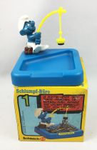 Desktop Smurf (Schlumpf Büro) - Schleich - 53101 Smurfy Paperclip-Tray with Magnetic Fishing Line