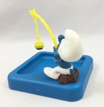 Desktop Smurf (Schlumpf Büro) - Schleich - 53101 Smurfy Paperclip-Tray with Magnetic Fishing Line