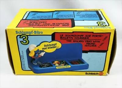 Desktop Smurf (Schlumpf B�ro) - Schleich - 53103 Smurfy Tray with Memo Holder