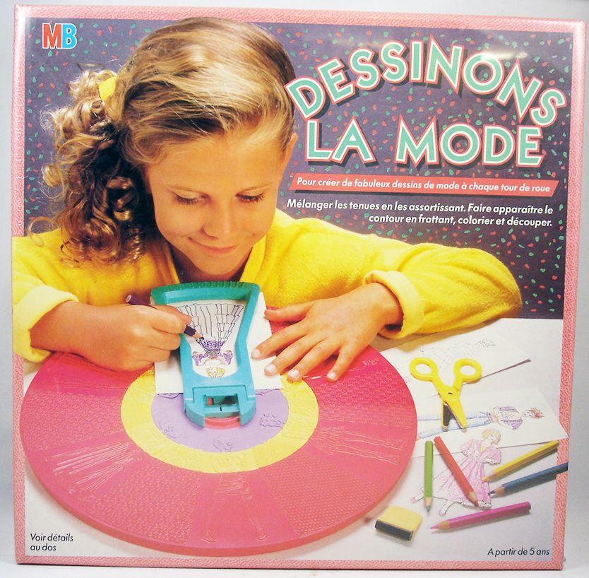 Dessinons la mode - Drawing board - Milton Bradley 1990