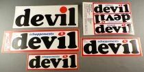 Devil - Car & Motorcycle Exhaust - 7 x Vintage Stickers
