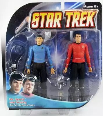 Diamond Select - Star Trek The Original Series - Mr. Spock & Scotty - Figurines 17cm