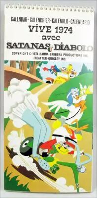 Dick Dastardly & Muttley - 1974 Post cards Calendar - Hanna-Barbera Productions