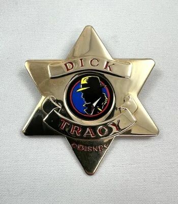 Dick Tracy (Disney 1990) - Etoile de Detective en Metal 