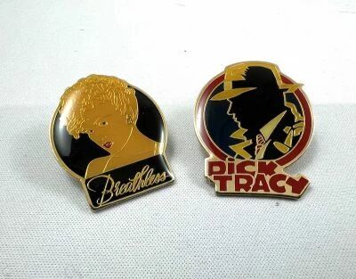 Dick Tracy (Disney 1990) - Lot 2 Pins Dick Tracy et Breathless Mahoney - Gift Creations Inc. 