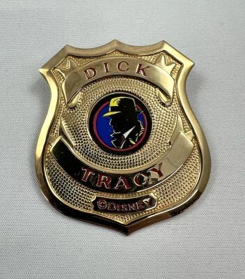 Dick Tracy (Disney 1990) - Plaque de Detective en Metal 
