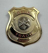 Dick Tracy (Disney 1990) - Plaque de Detective en Metal 