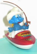 Die-Cast vehicule Guisval (Ref 2005) Mint in Box Smurf red boat