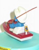 Die-Cast vehicule Guisval (Ref 2005) Mint in Box Smurf red boat