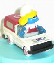 Die-Cast vehicule Guisval (Ref 2007) Mint in Box Smurfette ambulance