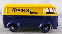 Dinky Toys Atlas 25B Peugeot D3A Fourgon Tôlé Peugeot Service Jaune & Bleu Neuf Boite