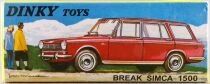 Dinky Toys Atlas 507 White Simca 1500 Station Wagon with Camping Table Mint in Box
