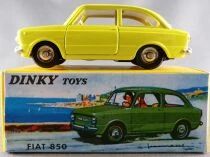 Dinky Toys Atlas 509 Fiat 850 Jaune Neuve Boite
