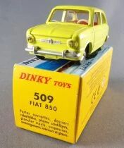Dinky Toys Atlas 509 Fiat 850 Jaune Neuve Boite