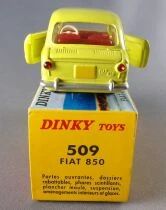 Dinky Toys Atlas 509 Fiat 850 Jaune Neuve Boite