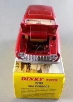 Dinky Toys Atlas 510 Red Peugeot 204 Mint in Box