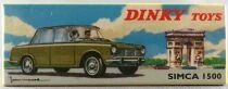 Dinky Toys Atlas 523 Simca 1500 Bleue avec Bagages Neuve Boite