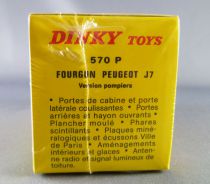 Dinky Toys Atlas 570 P Peugeot Fourgon J7 Pompier Neuf Boite