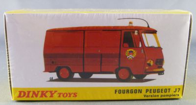 Dinky Toys Atlas Red Peugeot J7 Van Fireman Mint In Box