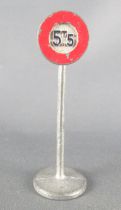 Dinky Toys France 40 City Police Road Sign Limit Tonnage 100% Original 1