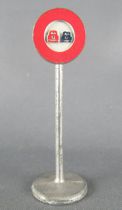 Dinky Toys France 40City Police Road Sign No Overtaking 100% Original 1