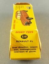 Dinky Toys France 518 Renault 4 4L Light Blue with Original Box 100% Original Not a reproduction