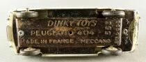 Dinky Toys France 553 - 404 Peugeot Blanche sans Boite 1/43