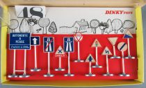 Dinky Toys France 593 12 Panneaux Signalisation Routière Route Neuf en Boite 100% d\'origine Pas Repro Atlas