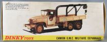 Dinky Toys France 808 Miltary G.M.C. Khaki Ricovery Truck Mint in Box 1