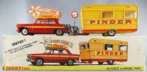 Dinky Toys France 882 Peugeot 404 & Pinder Trailer Boxed 1:43