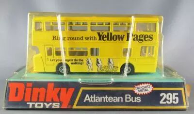 Dinky Toys GB Yellow Atlantean Bus Yellow Pages Mint in Box 3