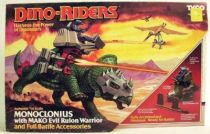 Dino Riders - Monoclonius with Mako - Tyco USA
