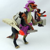 Dino Riders - Saurolophus avec Lokus - Ideal France