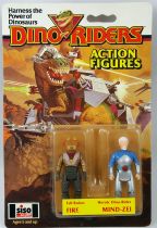 Dino Riders Action Figures - Fire & Mind Zei - Tyco Siso Germany