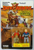 Dino Riders Action Figures - Krulos & Questar - Tyco Siso Germany