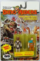 Dino Riders Action Figures - Poxx (Kronos) & Neutrino - GIG Italy