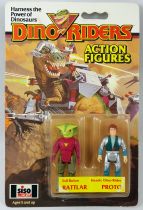 Dino Riders Action Figures - Rattlar & Proto - Tyco Siso Germany