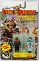 Dino Riders Action Figures - Snarrl (Piton) & Ursus - GIG Italie