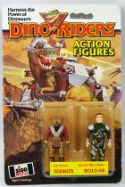 Dino Riders Action Figures - Termite & Boldar - Tyco Siso Germany