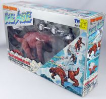 Dino Riders Ice Age - Giant Ground Sloth with Ulk - Tyco USA