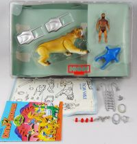 Dino Riders Ice Age - Sabretooth Tiger with Kub - Tyco Comansi Spain