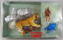 Dino Riders Ice Age - Sabretooth Tiger with Kub - Tyco Siso Germany