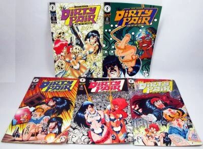 Dirty Pair - Dark Horse Comics - Fatal But Not Serious # 1 to 5 by Adam Warren 1995