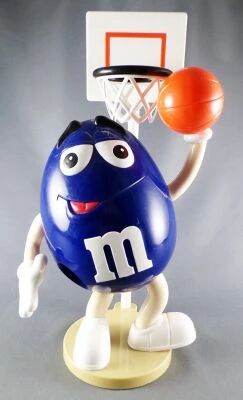 Distributeur de bonbons M&M\'s - Bleu Basketteur sous le Panier